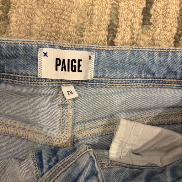 PAIGE Light Blue Straight Leg Jeans - Picture 5 of 10